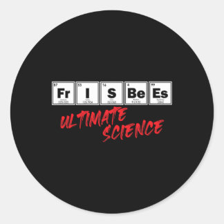 Golf Frisbees Ultimate Science Disc Periodic Table Classic Round Sticker