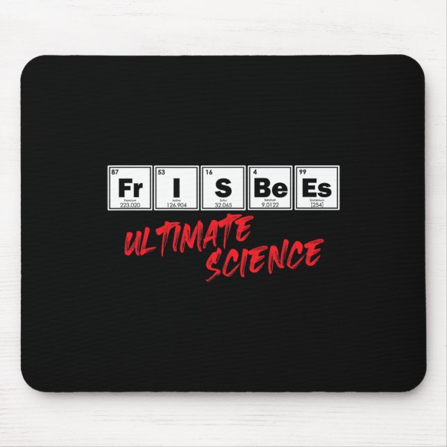 Golf Frisbees Ultimate Science Disc Periodic Table Mouse Mat (Front)