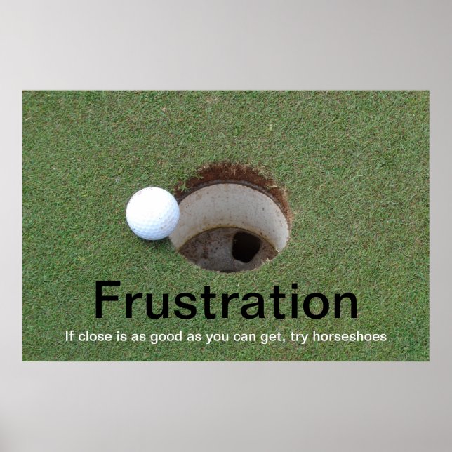 Golf frustration poster (Front)