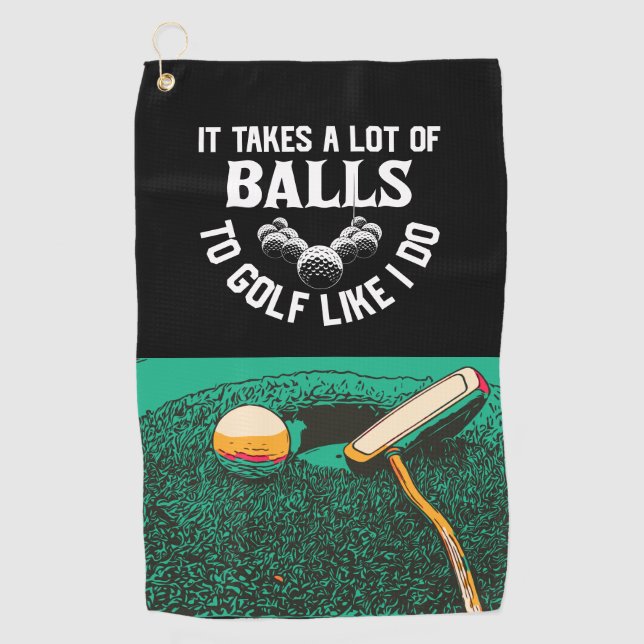 Golf Funny Golf saying For Golfer  Towel (Front)