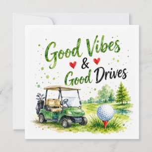 Golf Funny Quotes for golfer on the course Invitation