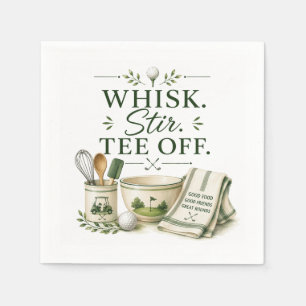 Golf funny saying for coffee lover napkin