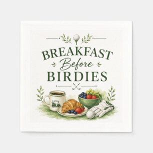 Golf funny saying for coffee lover napkin