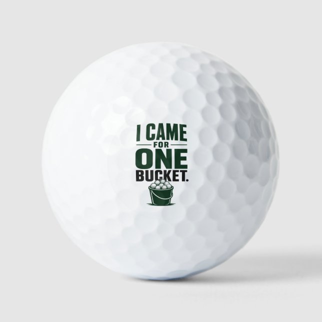 Golf funny saying for golfer  balls (Front)
