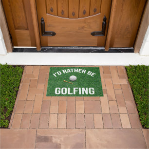 Golf funny saying for golfer doormat
