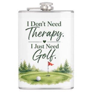Golf Funny saying for golfer home decoration Hip Flask