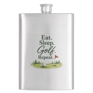 Golf Funny saying for golfer home decoration Hip Flask