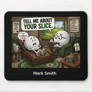Golf funny saying for golfer mouse mat