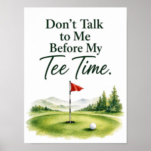 Golf funny saying for golfer poster