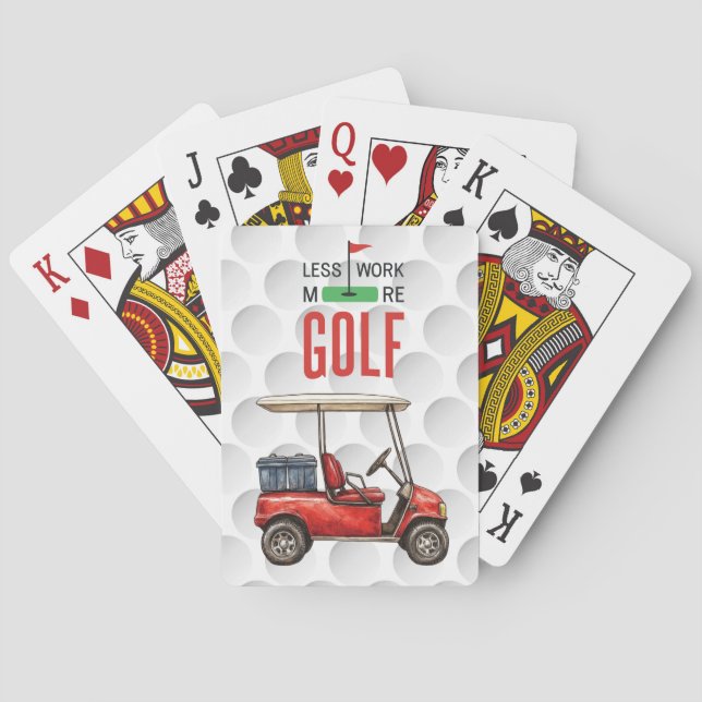 Golf Funny Saying golfing for golfer  Playing Cards (Back)