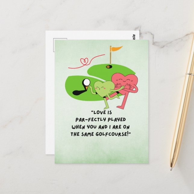 Golf Funny Saying Quotes for Golfer  Postcard (Front/Back In Situ)