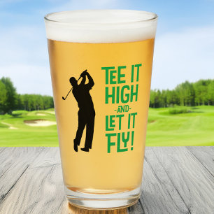 Golf Funny Tee Sports Quote Cute Men's Humour Beer Glass