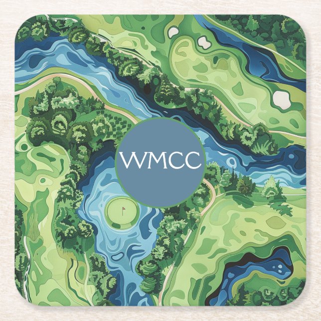 Golf Gala Paper Coaster (Front)