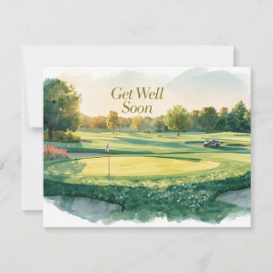 Golf Get well soon Golfer Card
