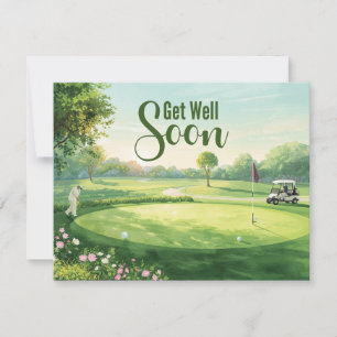 Golf Get well soon Golfer  Card