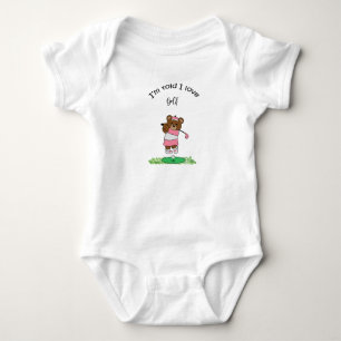 Golf Gift for Baby Shower Baby Girl Golfer Bodysuit