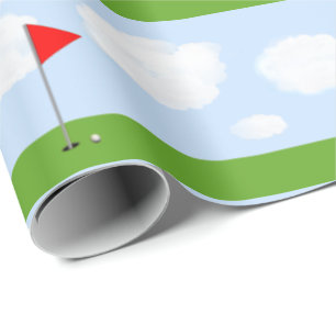 Golf Gift Wrapping Paper