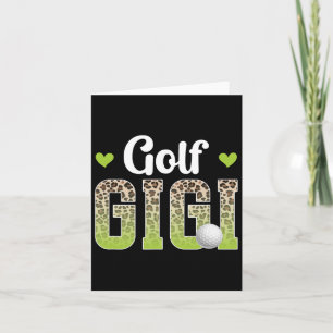 Golf Gigi Leopard Golfer Gigi Of A Golf Player Gig Card