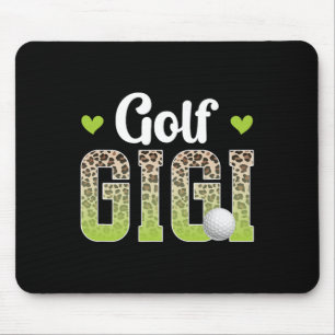 Golf Gigi Leopard Golfer Gigi Of A Golf Player Gig Mouse Mat