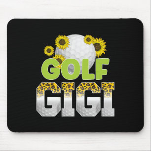Golf Gigi Of A Golf Player Gigi Leopard Golfer Gig Mouse Mat