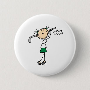 Golf Girl Button