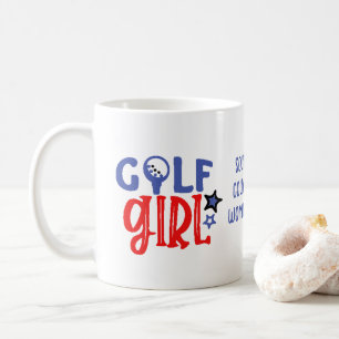Golf Girl Customised Coffee Mug