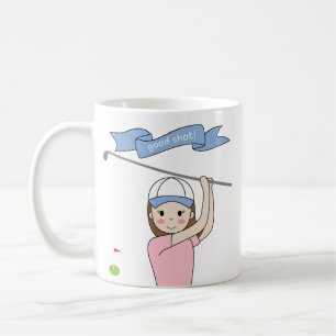 golf girl mug