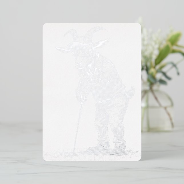 Golf GOAT Foil Card (Standing Front)