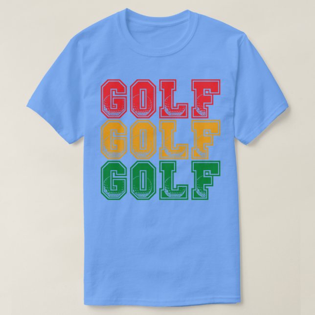 Golf Golf Golf Traffic Light Design T-Shirt (Design Front)