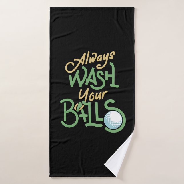 Golf Golfer Golfball Gift Bath Towel (Bath Towel)