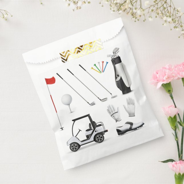 Golf Golfer Golfing Birthday Party Favour Bags (Sealed)
