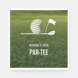 Golf Golfer Golfing Minimalist Men Birthday Napkin