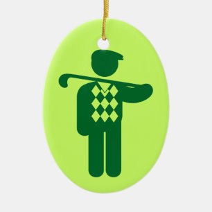 Golf Golfer Green Ornament