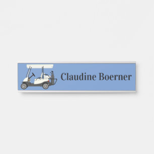 Golf Golfer Nameplate Name