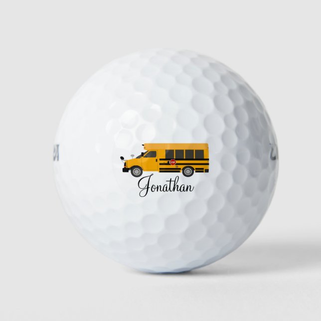 Golf Golfer Teacher School Admin. Bus Driver Golf Balls (Front)