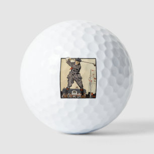 Golf Golfer Vintage Antique Golfing Balls