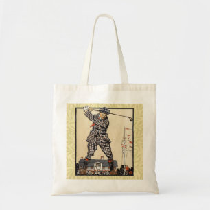 Golf Golfer Vintage Antique Golfing Tote Bag