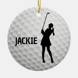 Golf Golfing Design  Ceramic Tree Decoration
