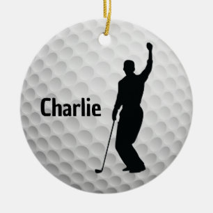 Golf Golfing Design Ceramic Tree Decoration
