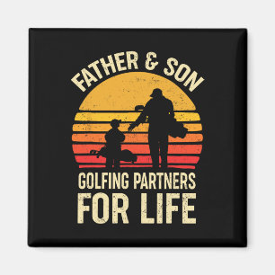 Golf Golfing Father Son Matching Dad Magnet