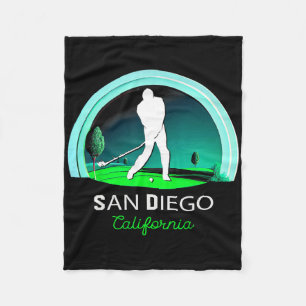 Golf Golfing San Diego  Fleece Blanket