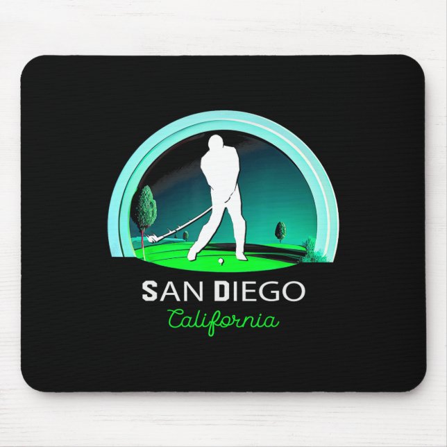 Golf Golfing San Diego  Mouse Mat (Front)