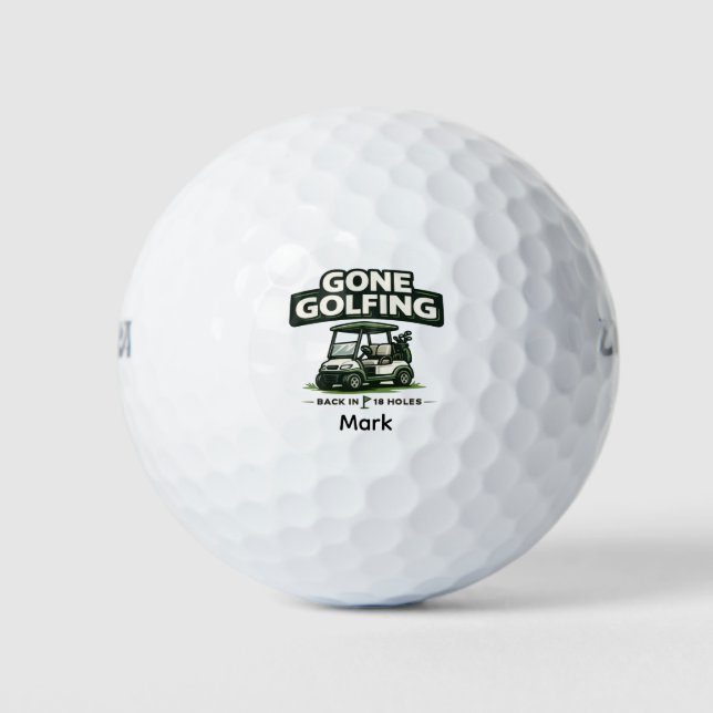 Golf Gone golfing for Retirement Balls (Front)