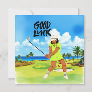 Golf "Good Luck on the Course, Lady Golfer!"