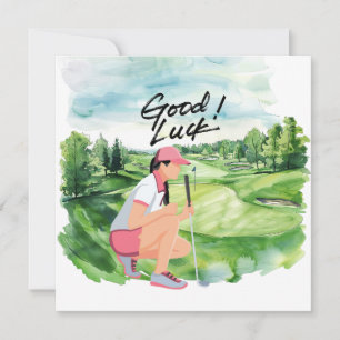 Golf "Good Luck on the Course, Lady Golfer!"