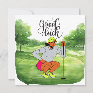 Golf "Good Luck on the Course, Lady Golfer!"