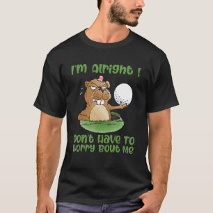 Golf Gopher And Golfball Golf Humour T-Shirt