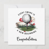 "Golf Graduation Card – Congratulations Graduate!"