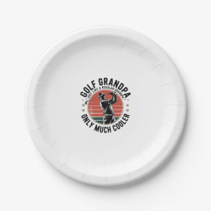 Golf Grandpa Just Like a Regular GrandpA (2) Paper Plate