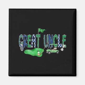 Golf Great Uncle Hole In One Golf 1st Birthday Boy Magnet